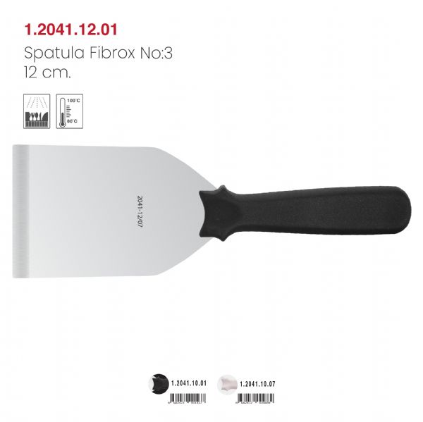 Spatula Fibrox (Esnek) 12 cm. No:3