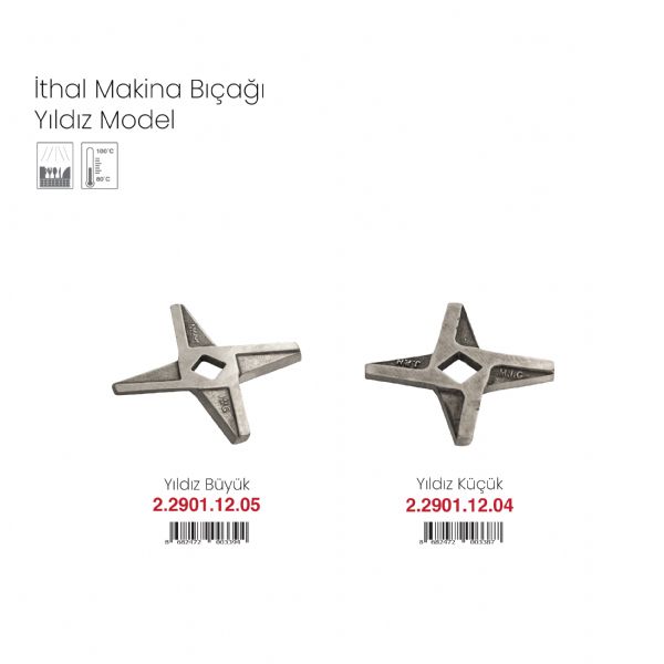 İthal Makina Bıçağı Yıldız Model