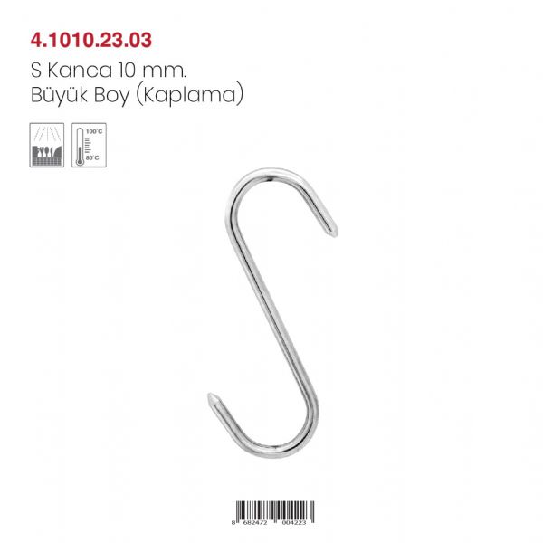 S Kanca 10 mm. Büyük Boy (Kaplama)