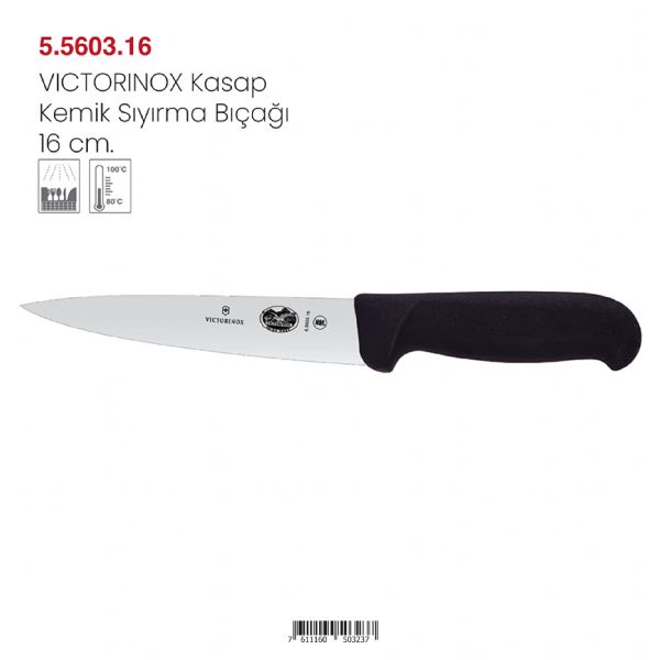 VICTORINOX Kasap Kemik Sıyırıma Bıçağı 16 cm.