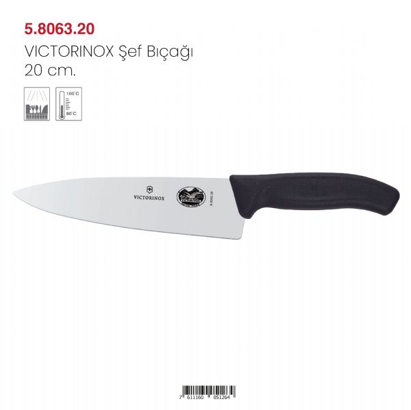 VICTORINOX 2 Şef Bıçağı 20 cm.