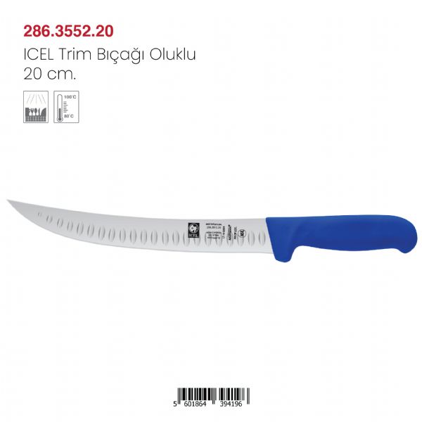 ICEL Trimleme Bıçağı Oluklu 20 cm.