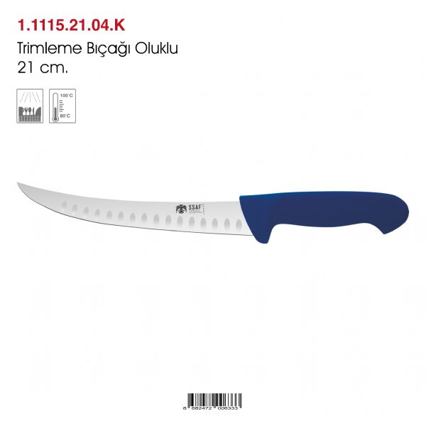Trimleme Bıçağı Oluklu 21 cm.