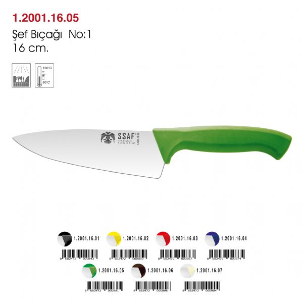 Şef Bıçağı Yeşil No:1