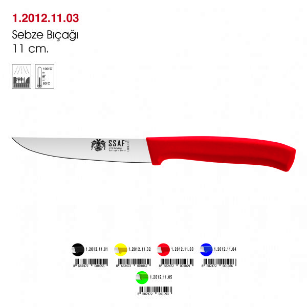 Sebze Bıçağı Kırmızı