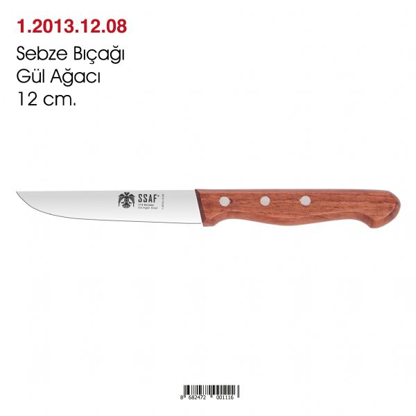 Sebze Bıçağı Gül Ağacı 12 cm.