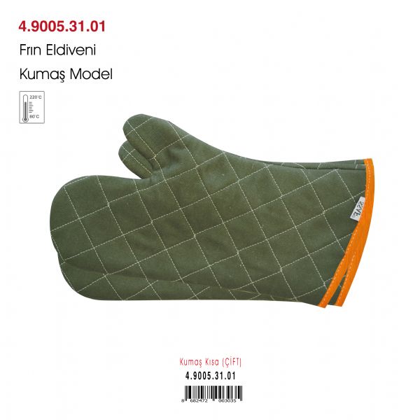 Fırın Eldiveni Kumaş Model Kısa (Çift)