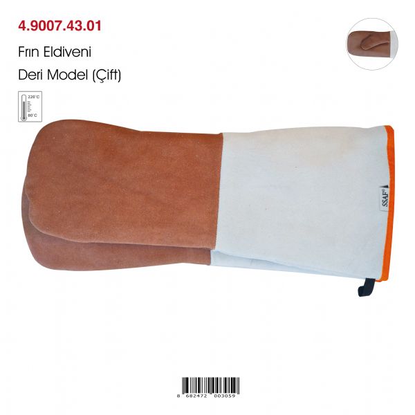 Fırın Eldiveni Deri Model (Çift)
