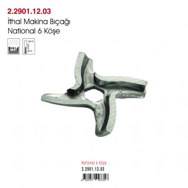 İthal Makina Bıçağı National 6 Köşe