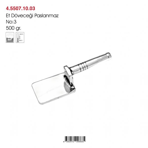 Paslanmaz Et Döveceği No:3 500 gr.