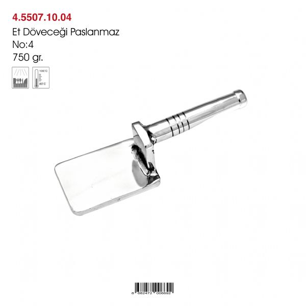 Paslanmaz Et Döveceği No:4 750 gr.