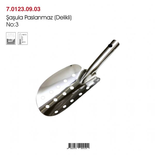 Şaşula Paslanmaz Delikli No:3