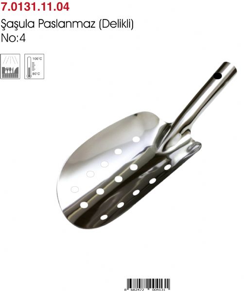 Şşula Paslanmaz Delikli No:4