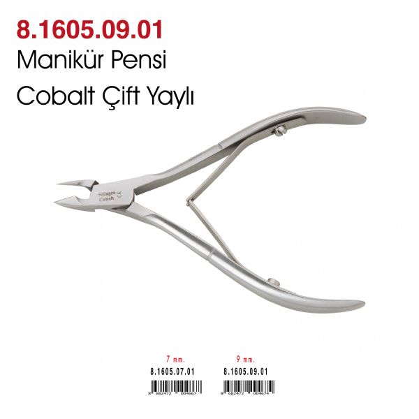 Manikür Pensi Cobalt Çift Yaylı