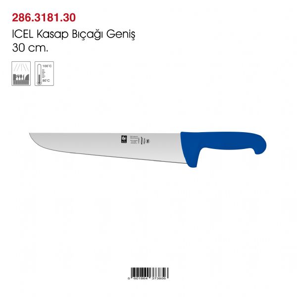 ICEL Kasap Bıçağı Geniş 30 cm.