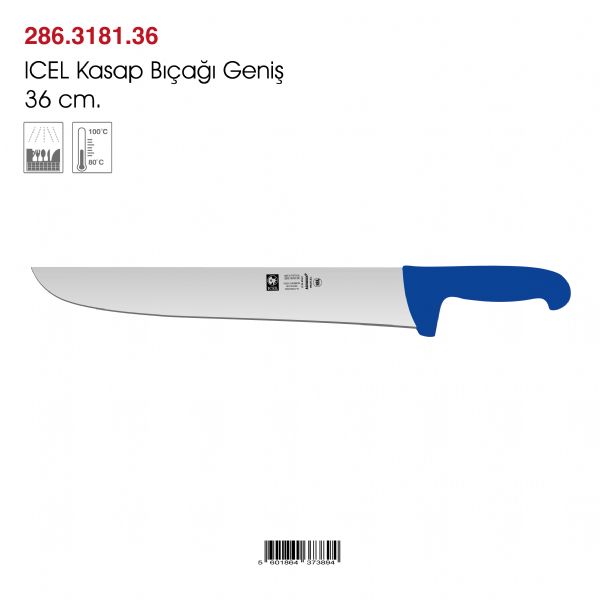 ICEL Kasap Bıçağı Geniş 36 cm.