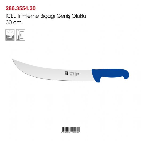 ICEL Trimleme Bıçağı Geniş Oluklu 30 cm