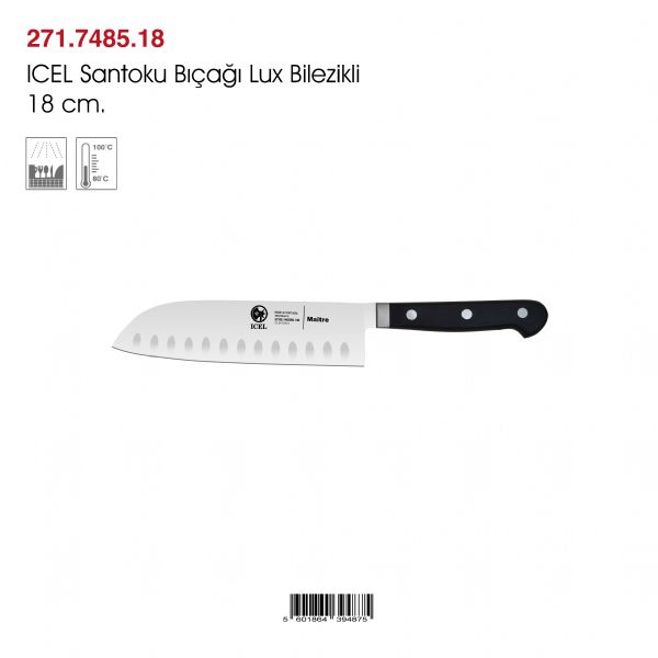 ICEL Santoku Bıçağı Lux Bilezikli