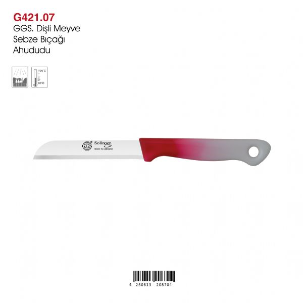 GGS Dişli Meyve Sebze Bıçağı Ahududu