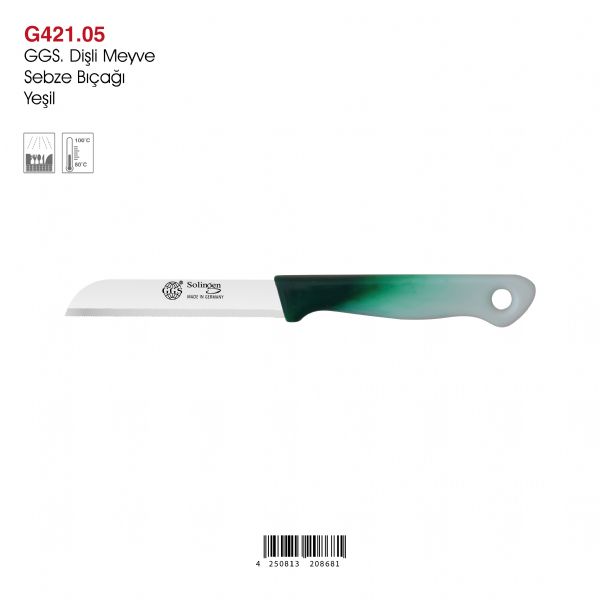 GGS Dişli Meyve Sebze Bıçağı Yeşil