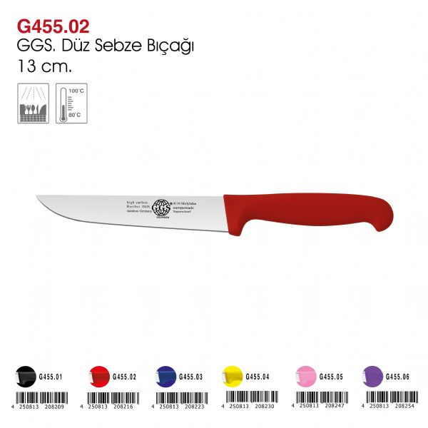 GGS Düz Sebze Bıçağı 13 cm.