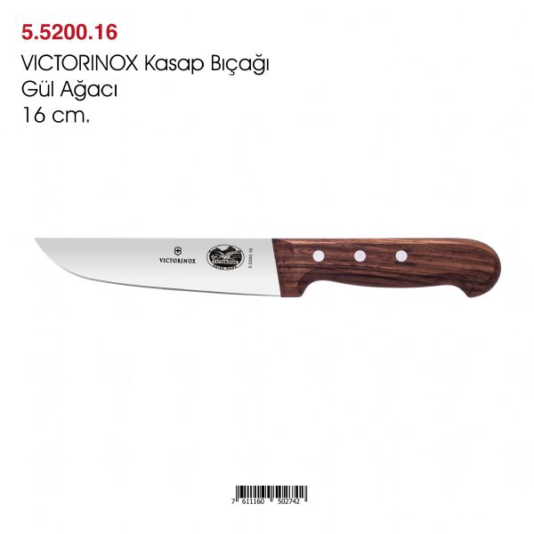 VICTORINOX Kasap Bıçağı Gül Ağacı 16 cm.