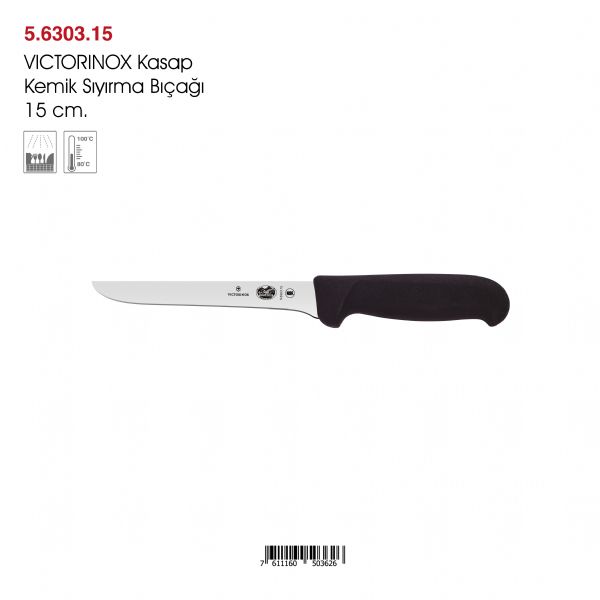 VICTORINOX  Kasap Kemik Sıyırma Bıçağı 15 cm.