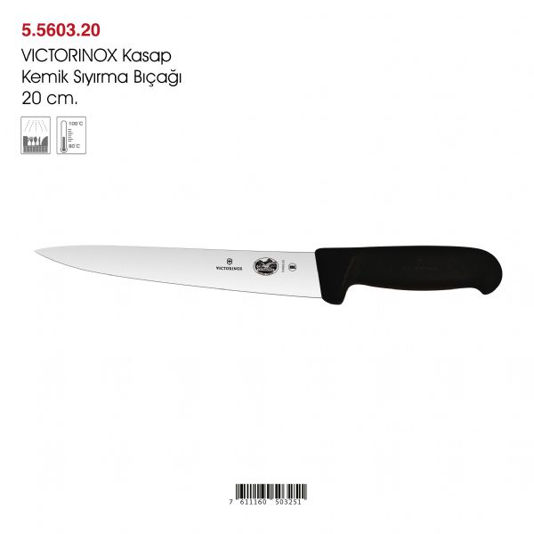 VICTORINOX Kasap Kemik Sıyırma Bıçağı 20 cm.