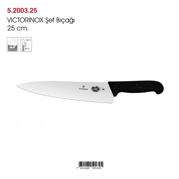 VICTORINOX Şef Bıçağı 25 cm.