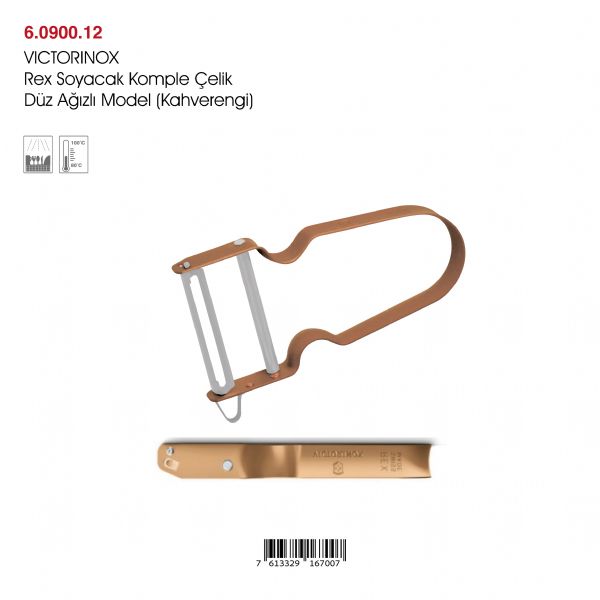 VICTORINOX Rex Soyacak Komple Çelik Düz Ağızlı Model (Kahverengi)