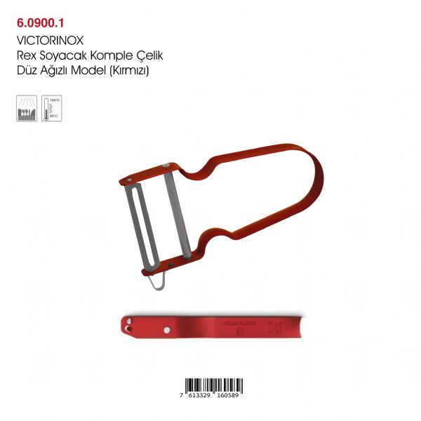 VICTORINOX Rex Soyacak Komple Çelik Düz Ağızlı Model (Kırmızı)