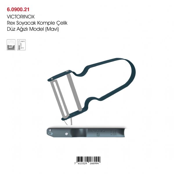 VICTORINOX Rex Soyacak Komple Çelik Düz Ağızlı Model (Mavi)