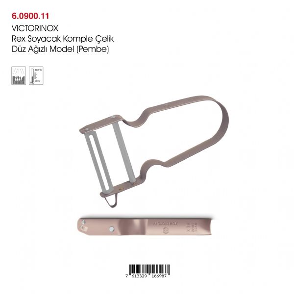 VICTORINOX Rex Soyacak Komple Çelik Düz Ağızlı Model (Pembe)