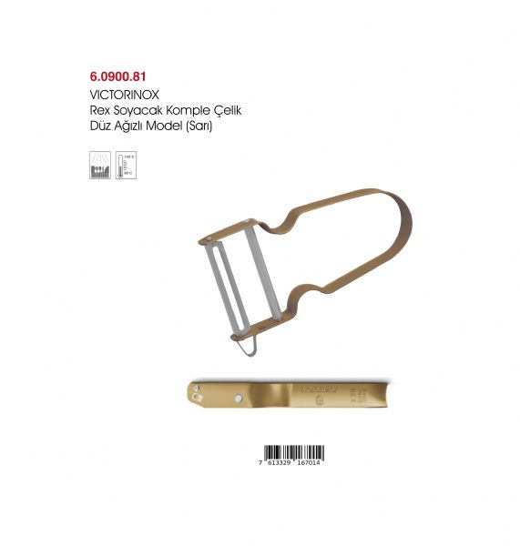 VICTORINOX Rex Soyacak Komple Çelik Düz Ağızlı Model (Sarı)