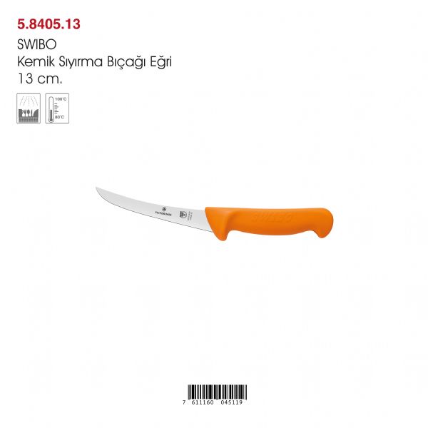 SWIBO Kemik Sıyırma Bıçağı Eğri