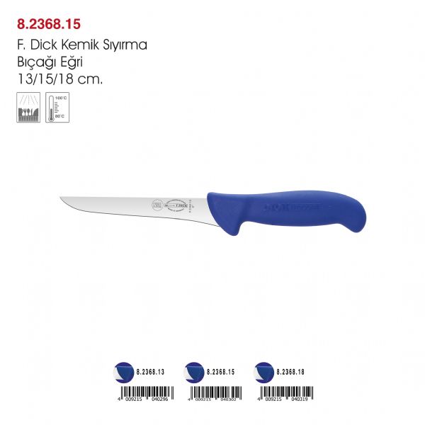 F.Dick Kemik Sıyırma Bıçağı Eğri  15 cm.