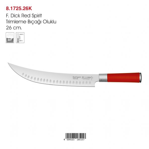 F.Dick Red Spirit Trimleme Bıçağı Oluklu