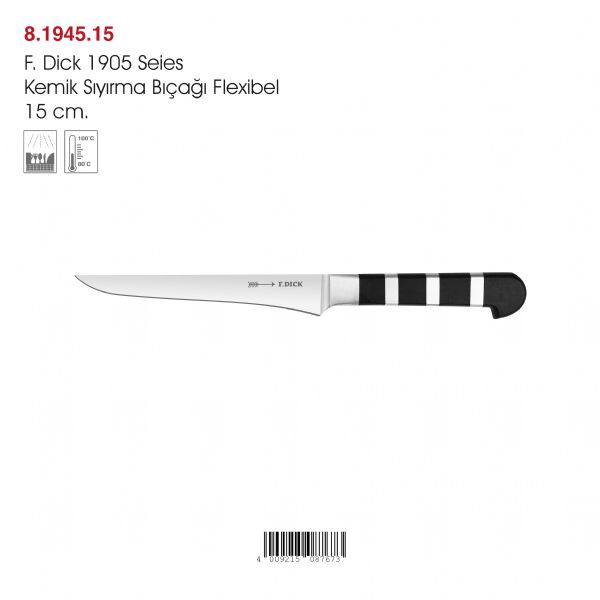 F.Dick 1905 Series Kemik Sıyırma Bıçağı Flexibel