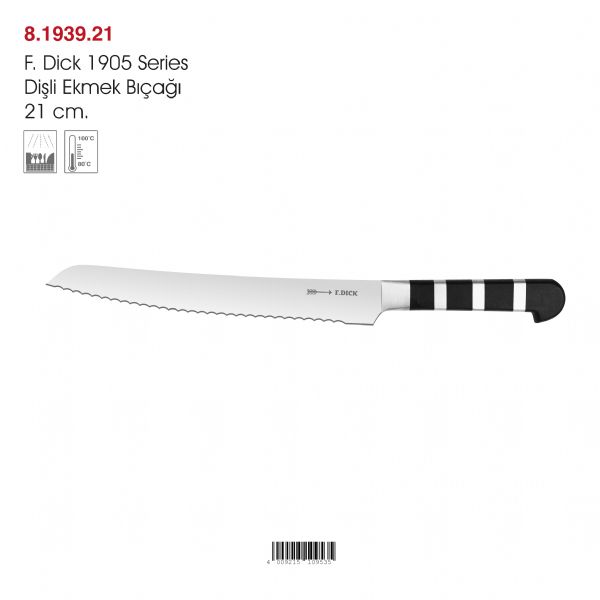 F. Dick 1905 Series Dişli Ekmek Bıçağı