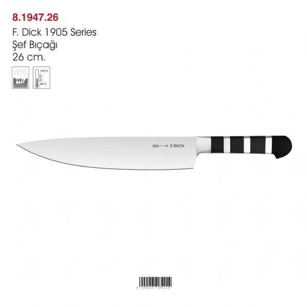 F. Dick 1905 Series Şef Bıçağı 26 cm.