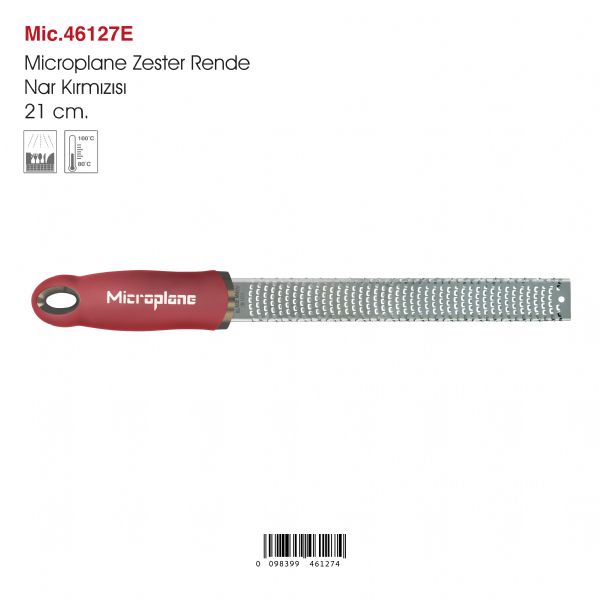 Microplane Zester Rende Nar Kırmızı