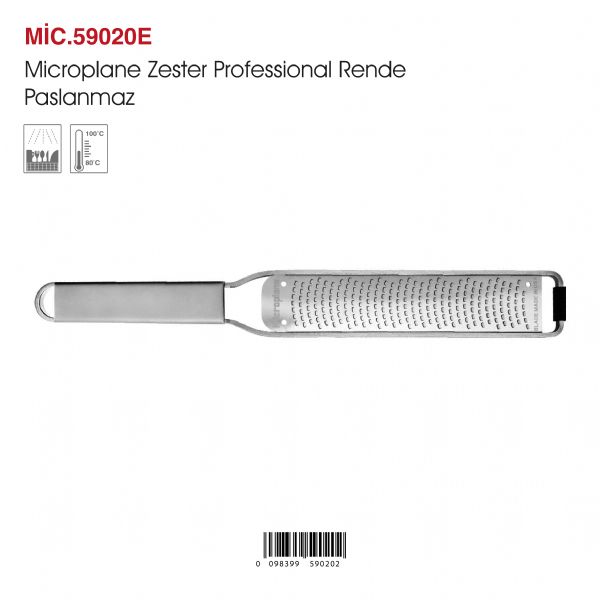 Microplane Zester Professional Rende Paslanmaz