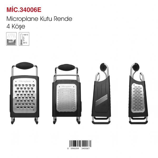 Microplane Kutu Rende – 4 Köşe