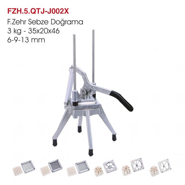 F.Zehr Sebze Doğrama Makinesi 3 kg.